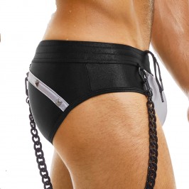  Dark Classic Swim Brief - silver - MODUS VIVENDI GS2212-SILVER 