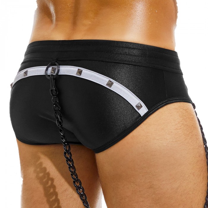  Slip de bain Classic Dark - argent - MODUS VIVENDI GS2212-SILVER 