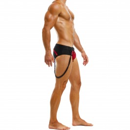  Dark Classic Swim Brief - wine - MODUS VIVENDI GS2212-WINE 