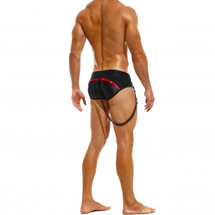  Dark Classic Swim Brief - wine - MODUS VIVENDI GS2212-WINE 