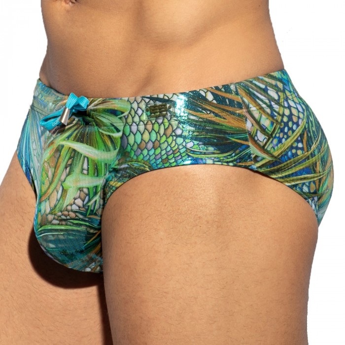  Slip de bain tropical glitter - ES COLLECTION 2223-C12 