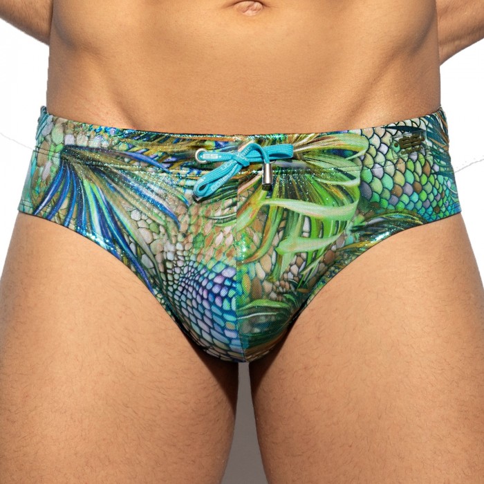  Slip de bain tropical glitter - ES COLLECTION 2223-C12 