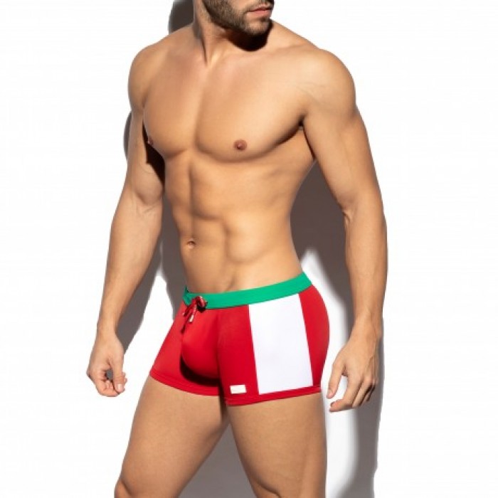  Shorty de bain flags - rouge - ES COLLECTION 2209-C06 