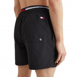  Logo Waist Mid Length Swim Shorts Tommy hilfiger - red - TOMMY HILFIGER *UM0UM02509-BDS 