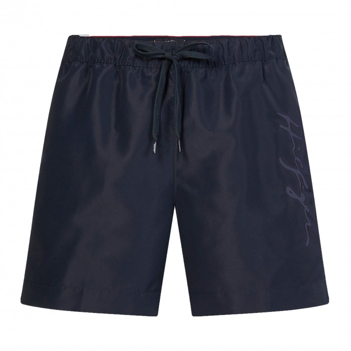  Mid-length swim shorts Tommy  with signature logo - blue - TOMMY HILFIGER *UM0UM02299-DW5 