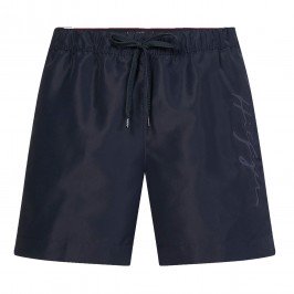 Pantalones cortos de natación de longitud media Tommy con el logotipo de la firma - azul - TOMMY HILFIGER *UM0UM02299-DW5