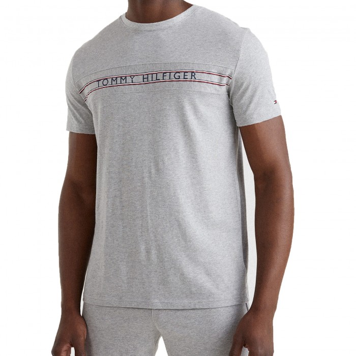  Tommy Signature Tape Logo T-Shirt - grey - TOMMY HILFIGER *UM0UM02422-P61 