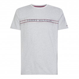Camiseta con cinta distintiva y logos Tommy - gris - TOMMY HILFIGER *UM0UM02422-P61