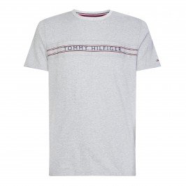 T-shirt à logo et bande emblématique Tommy - gris - TOMMY HILFIGER *UM0UM02422-P61