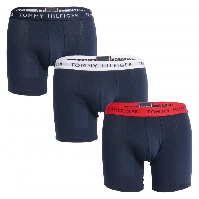 Lot de 3 boxers Tommy avec ceinture à logo bleu, blanc et rouge - TOMMY HILFIGER *UM0UM02326-0TA