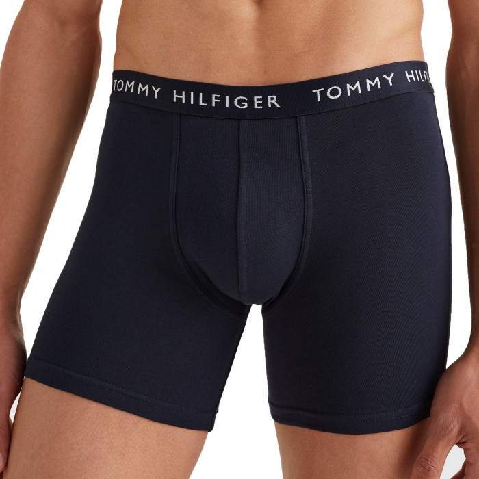 Lot de 3 boxers Tommy avec ceinture à logo bleu, blanc et rouge - TOMMY HILFIGER *UM0UM02326-0TA