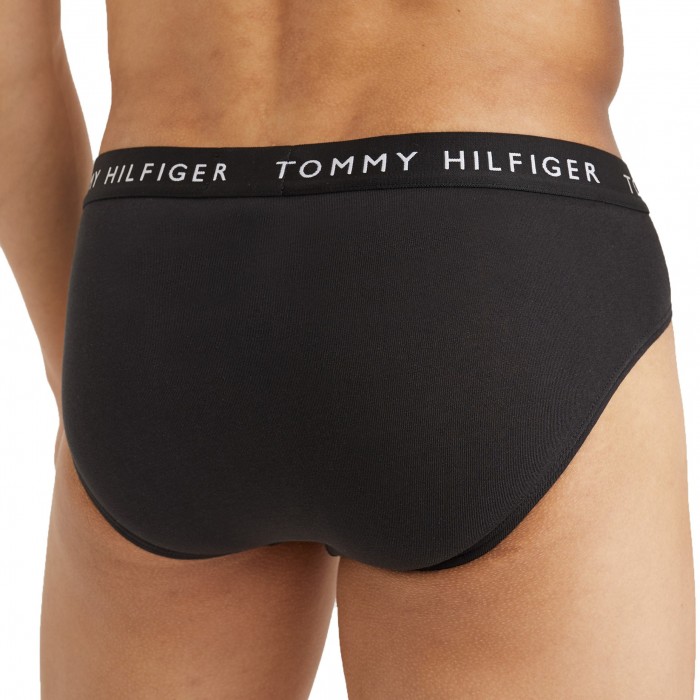  Lot de 3 slips Tommy en coton - noir, gris et blanc - TOMMY HILFIGER *UM0UM02206-0TG 