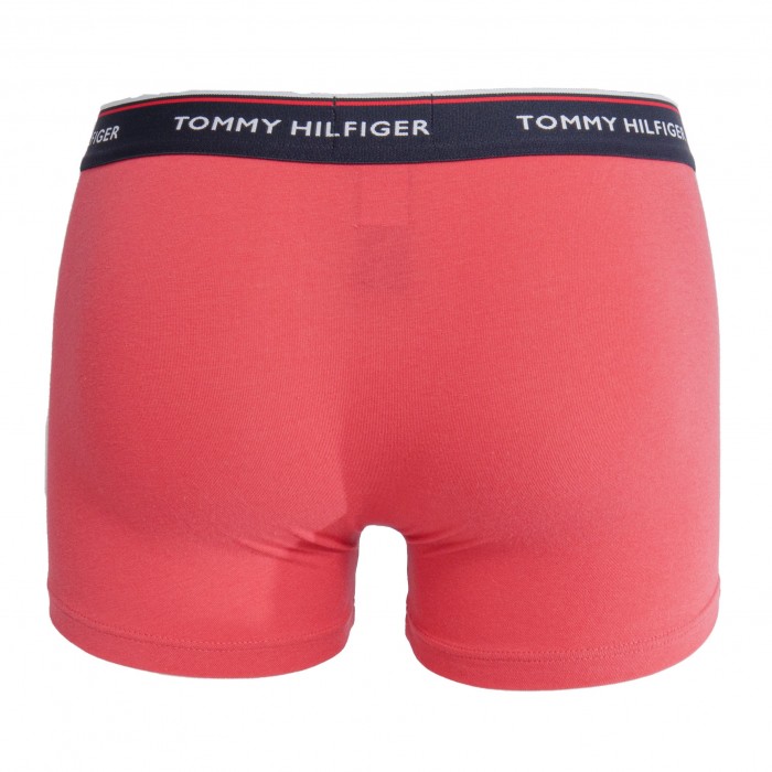  Lot de 3 boxers en coton extensible - navy, bleu et rouge - TOMMY HILFIGER *1U87903842-0TU 