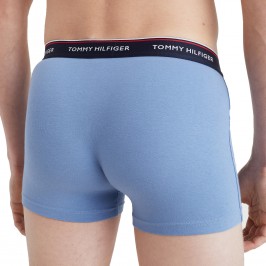  Lot de 3 boxers en coton extensible - navy, bleu et rouge - TOMMY HILFIGER *1U87903842-0TU 