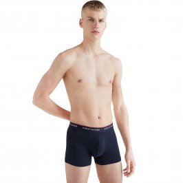  Lot de 3 boxers en coton extensible - navy, bleu et rouge - TOMMY HILFIGER *1U87903842-0TU 