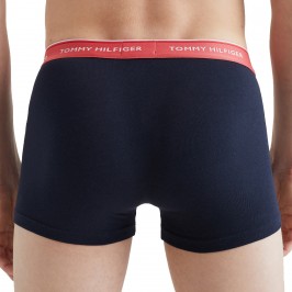  Exclusive 3er-Pack Trunks mit Logo-Bund navy, blau und rot - TOMMY HILFIGER *UM0UM01642-0TU 