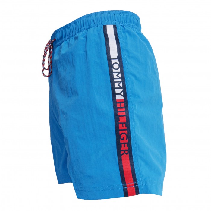  Logo Tape Mid Length Swim Shorts Tommy - blue - TOMMY HILFIGER *UM0UM02508-C2V 