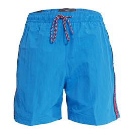 Bañador de medio largo con cinta con logo Tommy - azul - TOMMY HILFIGER *UM0UM02508-C2V