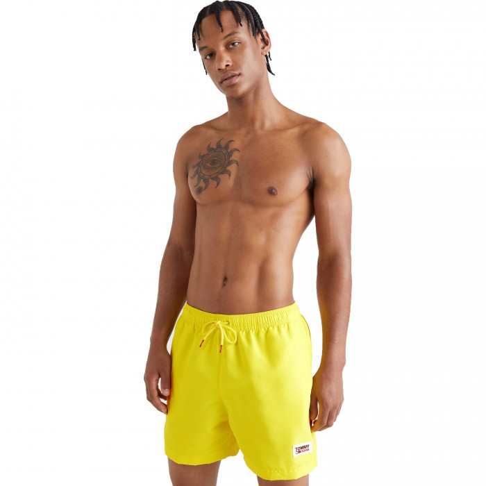  Mid-length swim shorts with drawstring Tommy Jeans - yellow - TOMMY HILFIGER *UM0UM02478-ZIK 