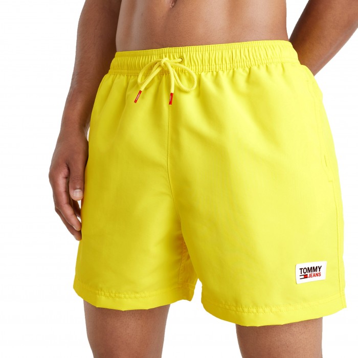  Mid-length swim shorts with drawstring Tommy Jeans - yellow - TOMMY HILFIGER *UM0UM02478-ZIK 