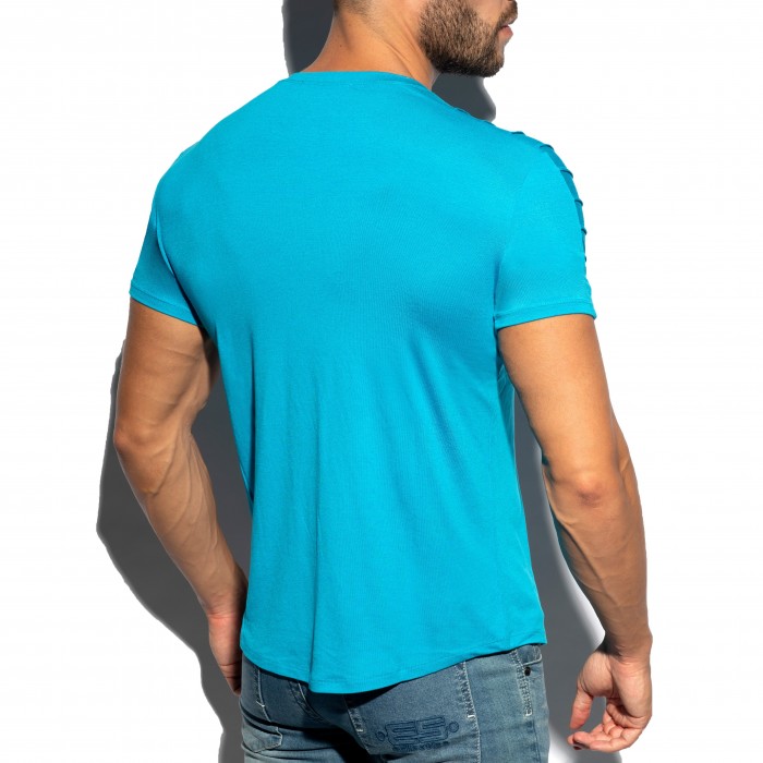  Basic Ranglan t-shirt - turquoise - ES COLLECTION TS245-C08 