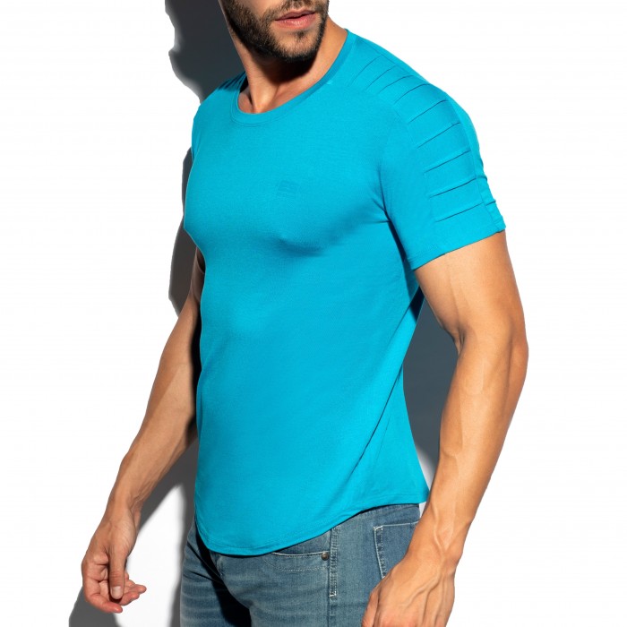  Basic Ranglan t-shirt - turquoise - ES COLLECTION TS245-C08 