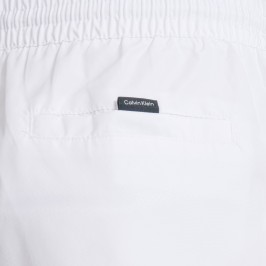  Medium Drawstring Swim Shorts Calvin Klein Core solids - white - CALVIN KLEIN *KM0KM00721-YCD 