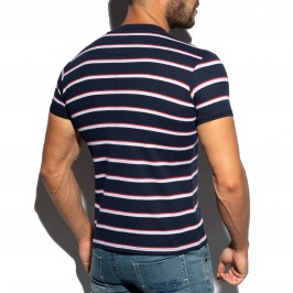  Polo Shirt Stripes - rouge - ES COLLECTION POLO34-C09 