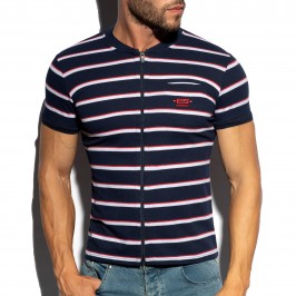  Polo Shirt Stripes - rouge - ES COLLECTION POLO34-C09 