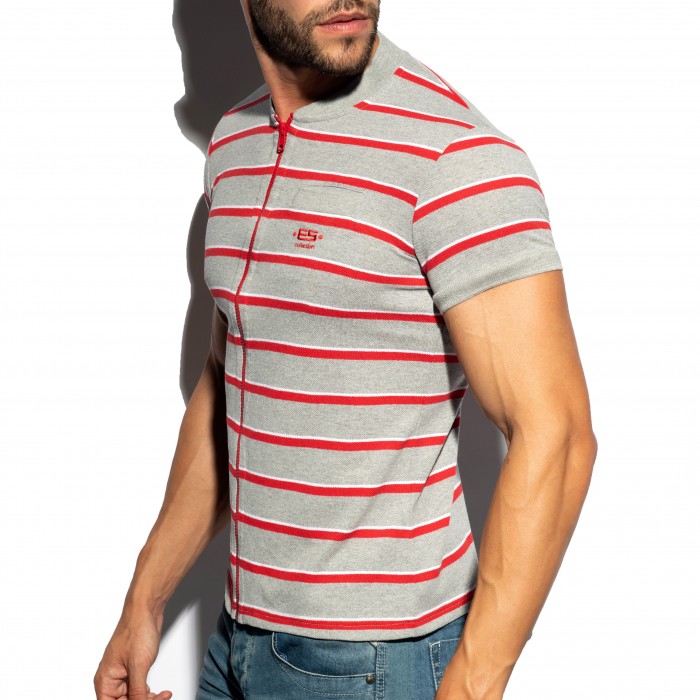  Polo Shirt Stripes - gris - ES COLLECTION POLO34-C11 