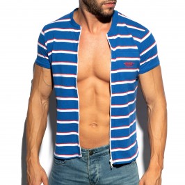  Polo Shirt Stripes - bleu royal - ES COLLECTION POLO34-C16 