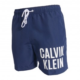  Short de bain mi-long avec cordon de serrage Calvin Klein Intense Power  - bleu marine foncé - CALVIN KLEIN *KM0KM00701-DCA 