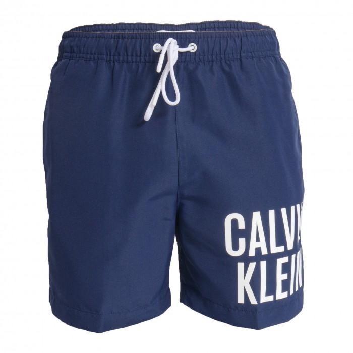  Pantaloncini da bagno con cordoncino medio Calvin Klein Intense Power - navy - CALVIN KLEIN *KM0KM00701-DCA 