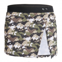 Iconic Skirt- khaki camouflage - TOF PARIS TOF214K