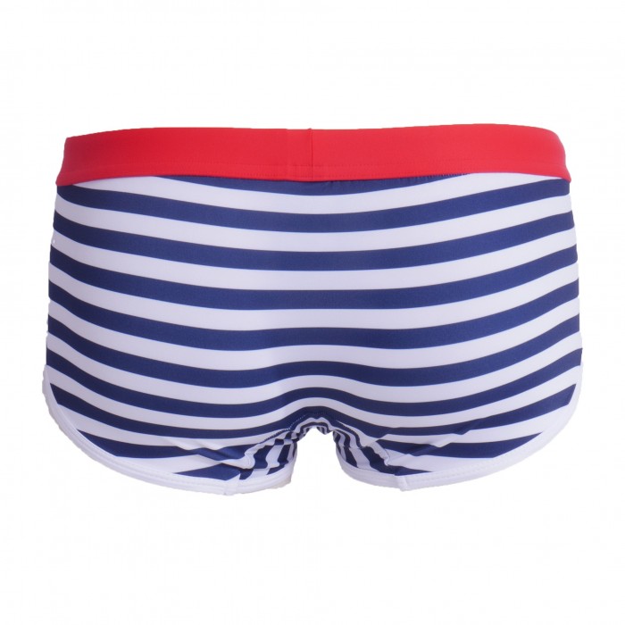  Boxer de bain taille basse Iconic - Bleu marine - TOF PARIS TOF207BU 