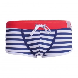 Boxer da bagno a vita bassa Iconic - Navy - TOF PARIS TOF207BU