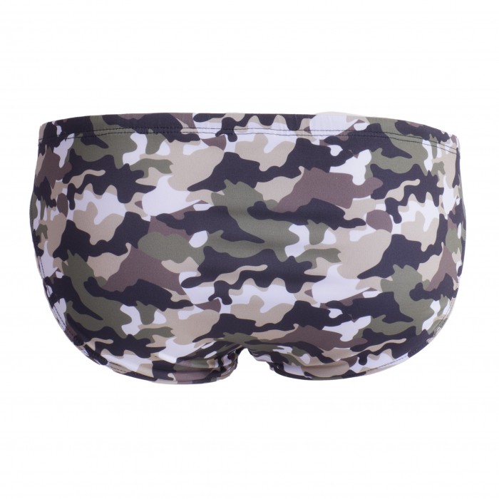  Iconic swim bikini - khaki camouflage - TOF PARIS TOF205K 