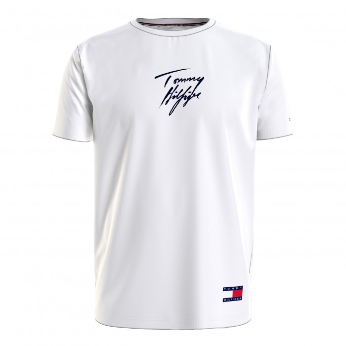  T-shirt Tommy 85 con firma - bianco - TOMMY HILFIGER *UM0UM01787-0W2 