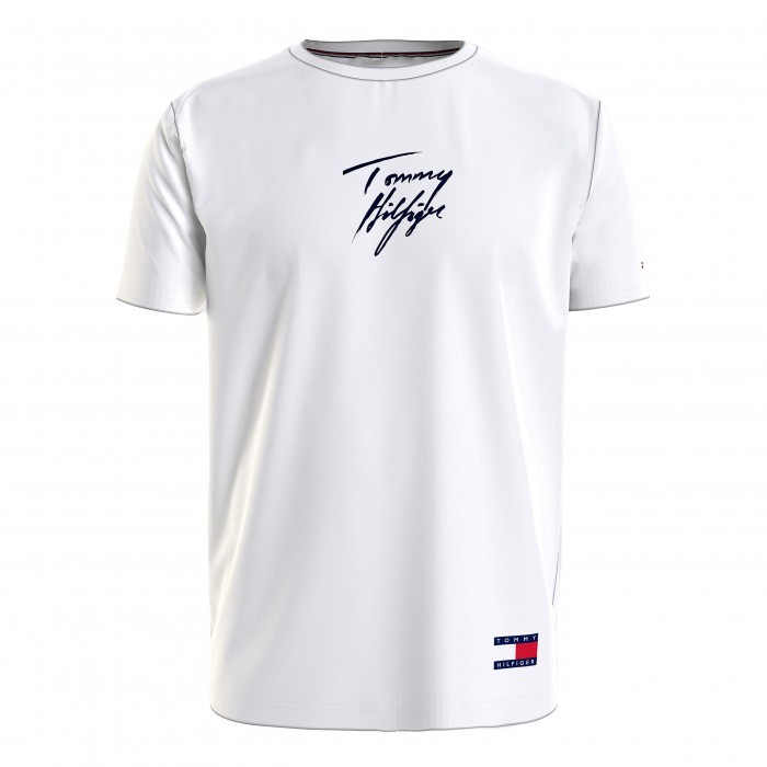  Tommy 85 Signature Logo T-Shirt - white - TOMMY HILFIGER *UM0UM01787-0W2 