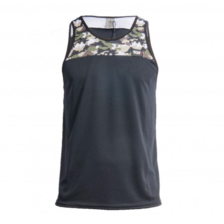 Iconic Tank Top - Khaki Camouflage