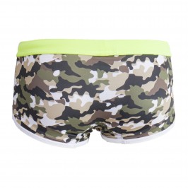  Boxer de baño de cintura baja Iconic - Camuflaje caqui - TOF PARIS TOF207K 