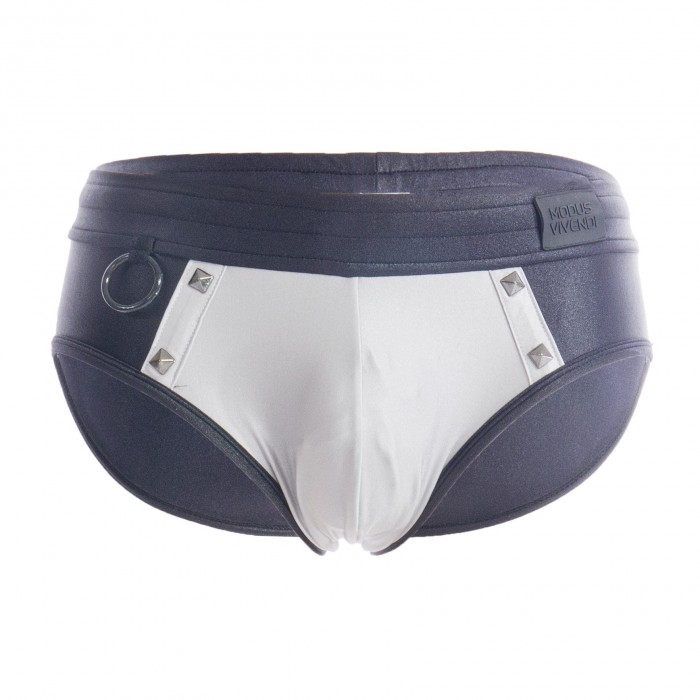 Dark Classic Swim Brief - silver - MODUS VIVENDI GS2212-SILVER