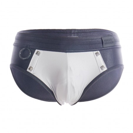 Slip de bain Classic Dark - argent