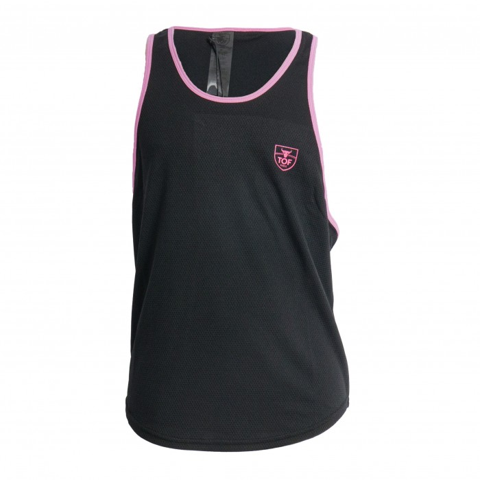 Mesh Tank Top - black - TOF PARIS TOF203N