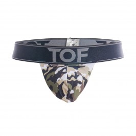 Iconic Stringless Thong - Camo khaki - TOF PARIS TOF215K