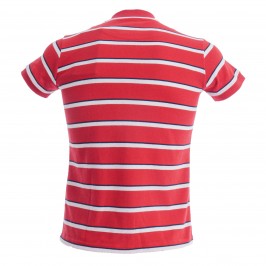  Polo Shirt Stripes - rouge - ES COLLECTION POLO34-C06 