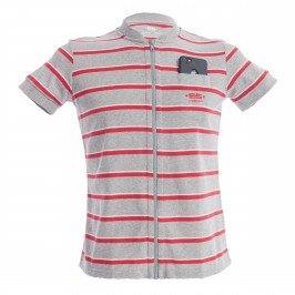 Polo Shirt Stripes - rouge - ES COLLECTION POLO34-C11