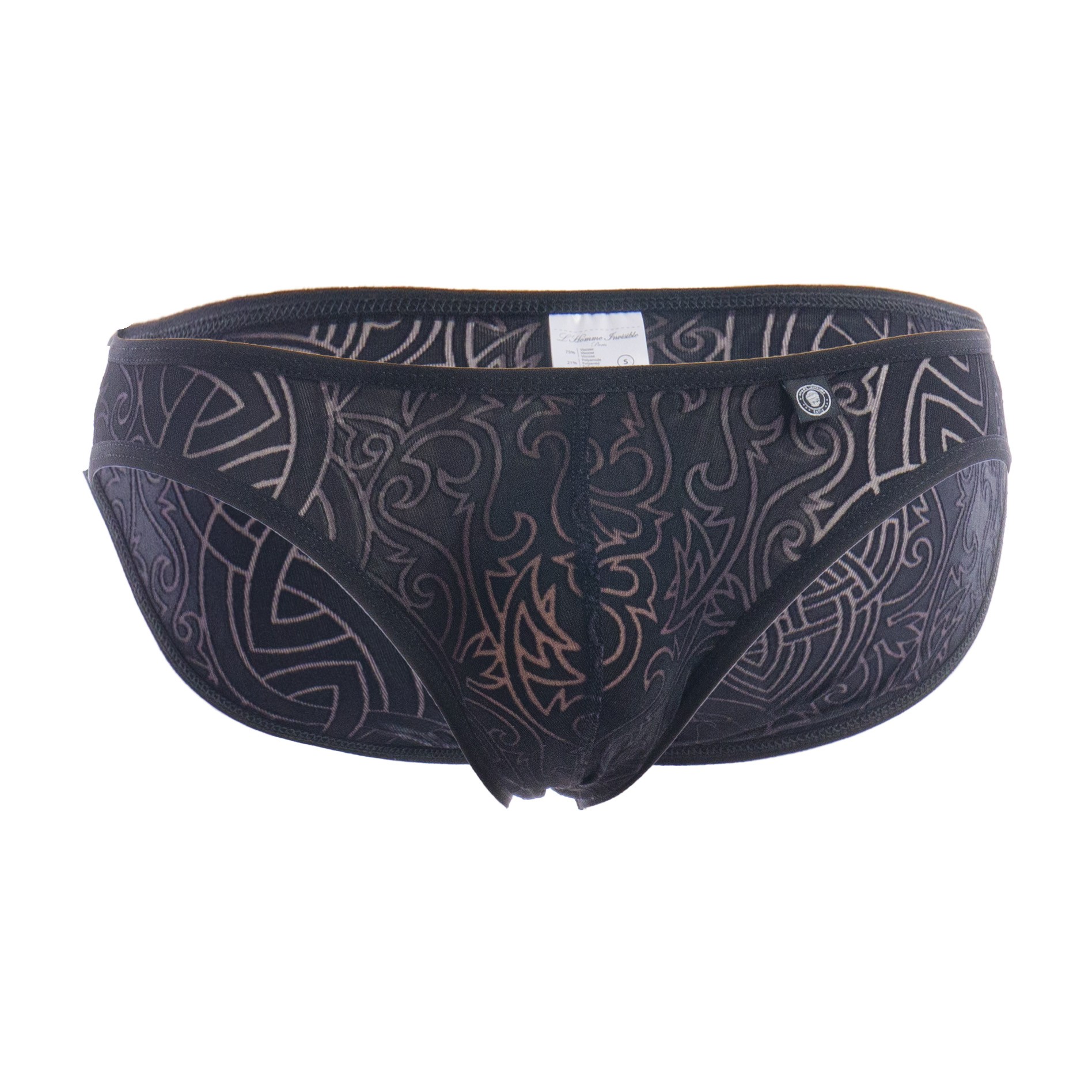 Dévoré Noir - Men's Jockstrap  Jockstrap with transparent Celtic motifs