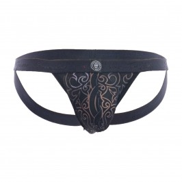 Devoré Noir - Jockstrap - L'HOMME INVISIBLE MY45-DEV-DE1