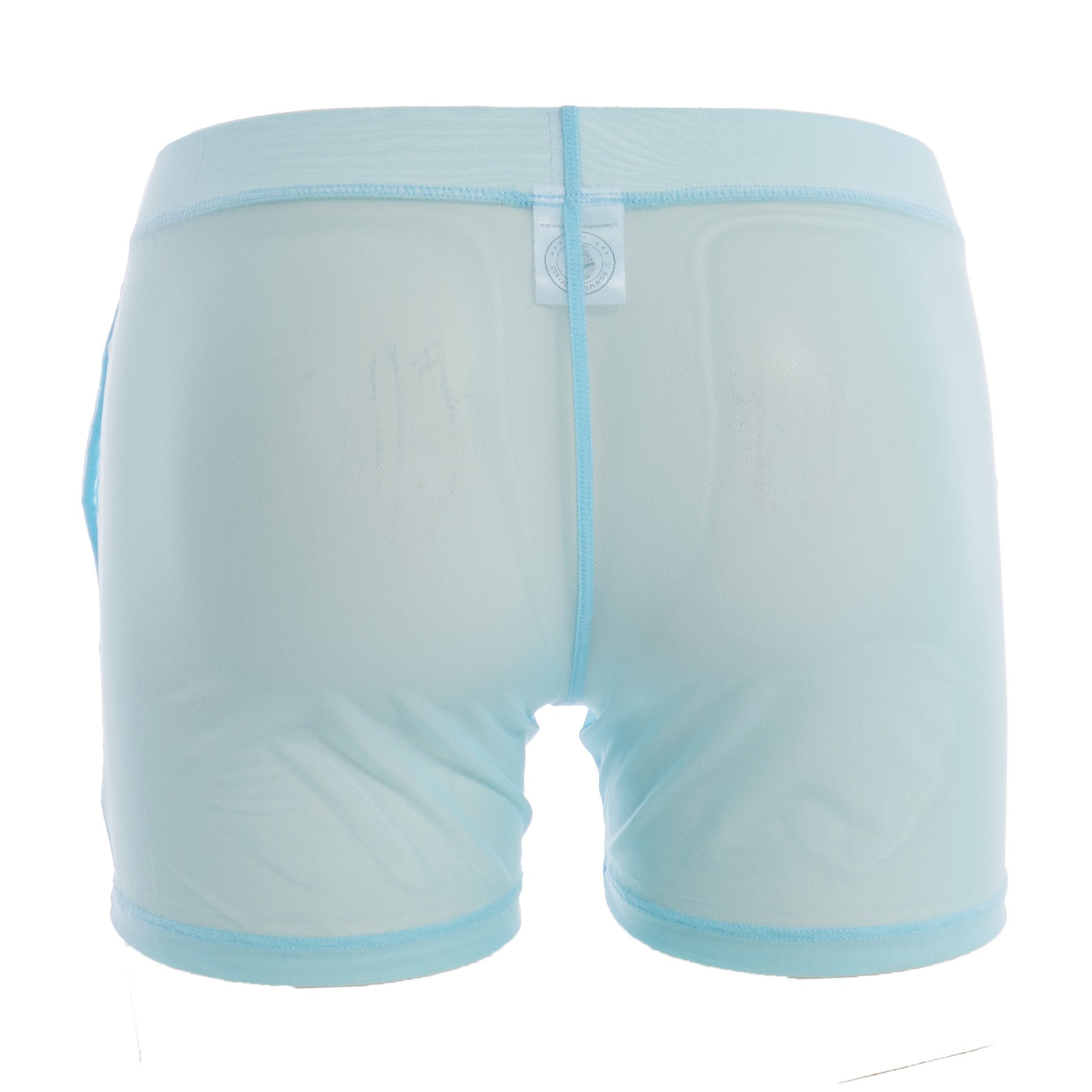 Cristallo - Lounge Shorts Men's sheer see-through Shorts in light blue mesh